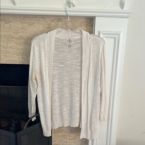 St. John's Bay Cream Knit Cardigan Sweater